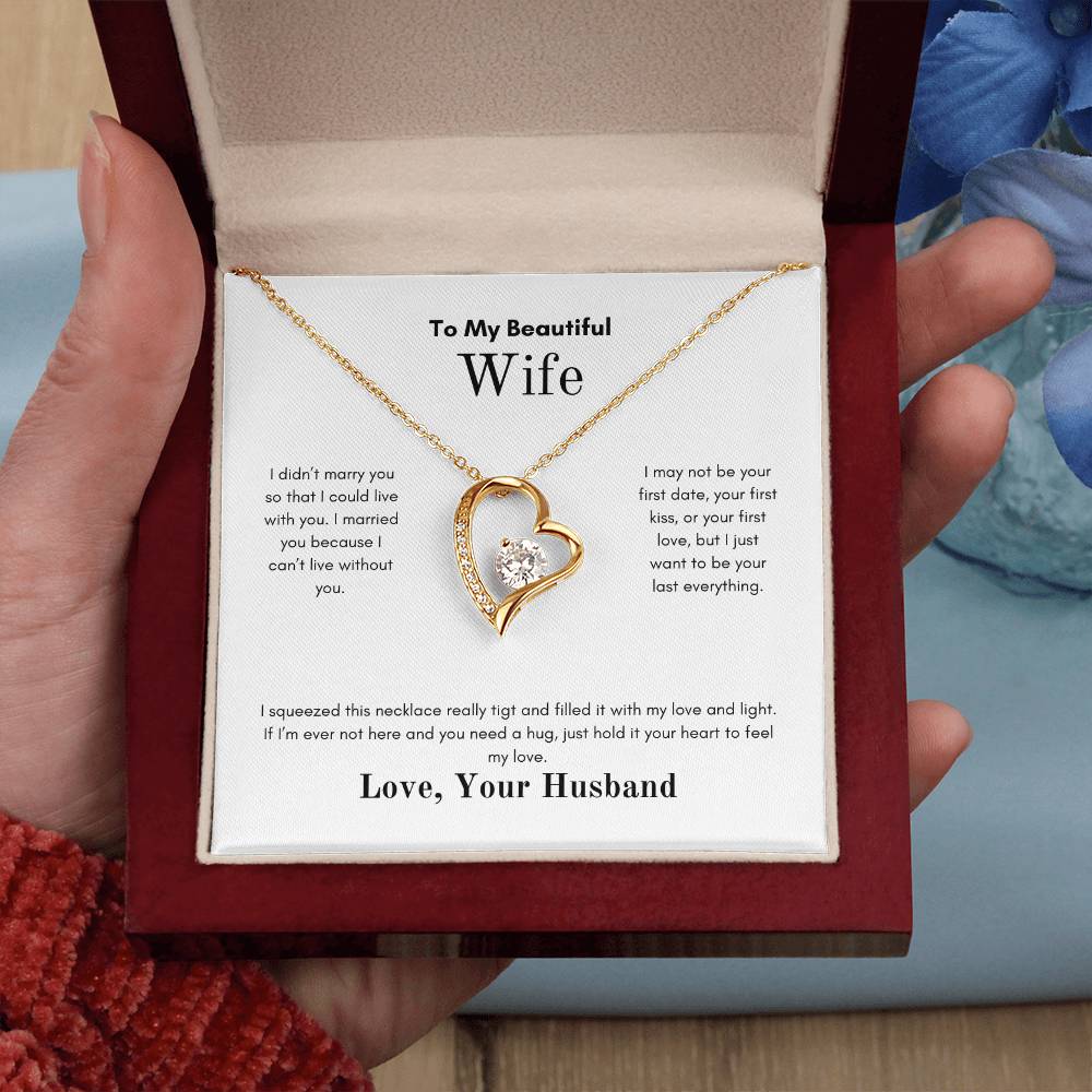 To My Beautiful Wife| Forever Love Necklace