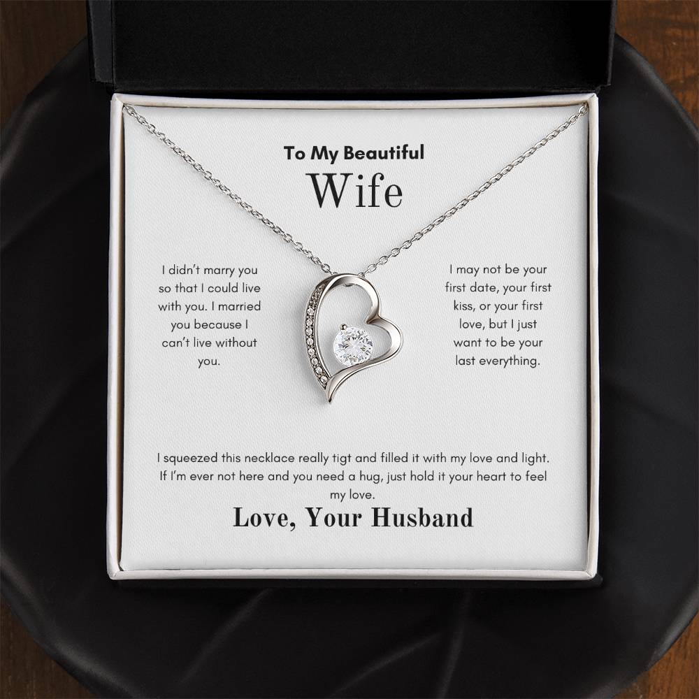 To My Beautiful Wife| Forever Love Necklace