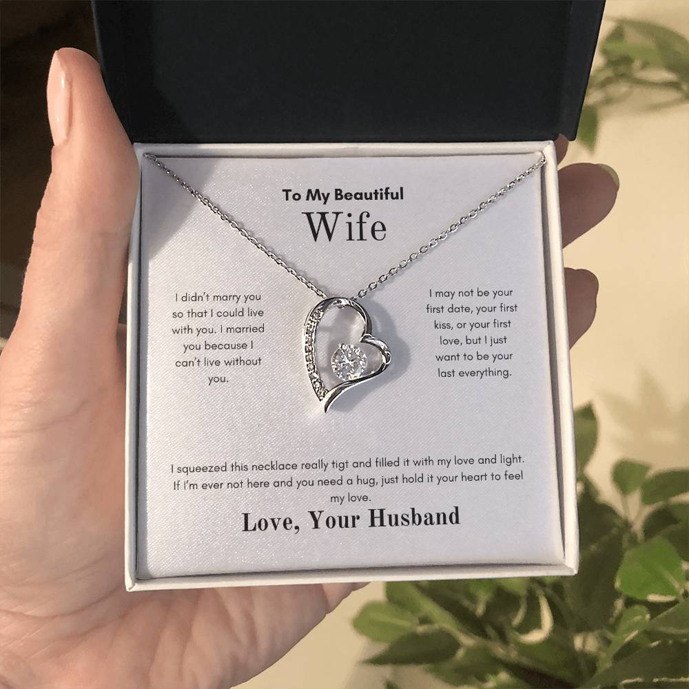 To My Beautiful Wife| Forever Love Necklace